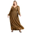 thumbnail image 1 of Avenue Women's Plus Size Lucia Plisse Maxi Dress, 1 of 2
