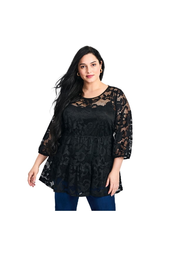 Women's Plus Size Lucille Lace Tunic