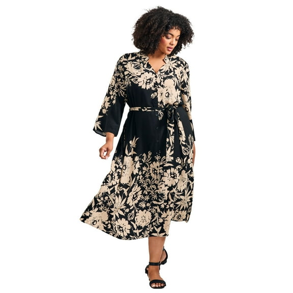 Avenue Women's Plus Size Maddy Shirtdress