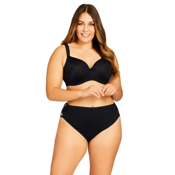 Avenue Women's Plus Size Microfiber X Brief