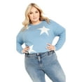 thumbnail image 1 of Avenue Women's Plus Size Miley Star Sweater, 1 of 2