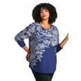 thumbnail image 1 of Avenue Women's Plus Size Millie 3/4 Sleeve Top, 1 of 2