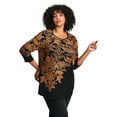 thumbnail image 1 of Avenue Women's Plus Size Millie 3/4 Sleeve Top, 1 of 2