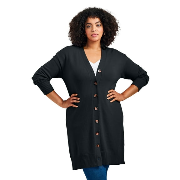 Avenue Women's Plus Size Mischa Boyfriend Cardigan
