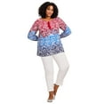 thumbnail image 1 of Avenue Women's Plus Size Ombre Print Top, 1 of 2