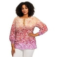 thumbnail image 1 of Avenue Women's Plus Size Ombre Print Top, 1 of 2