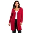 thumbnail image 1 of Avenue Women's Plus Size Open Front Sweater Cardigan, 1 of 2