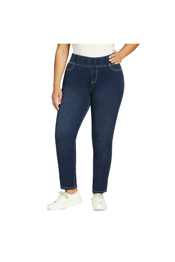 Women's Plus Size Butter Denim Pull-On High Rise Jean