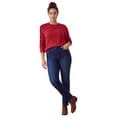 thumbnail image 1 of Avenue Women's Plus Size Tall Butter Denim Straight Leg Jean, 1 of 2