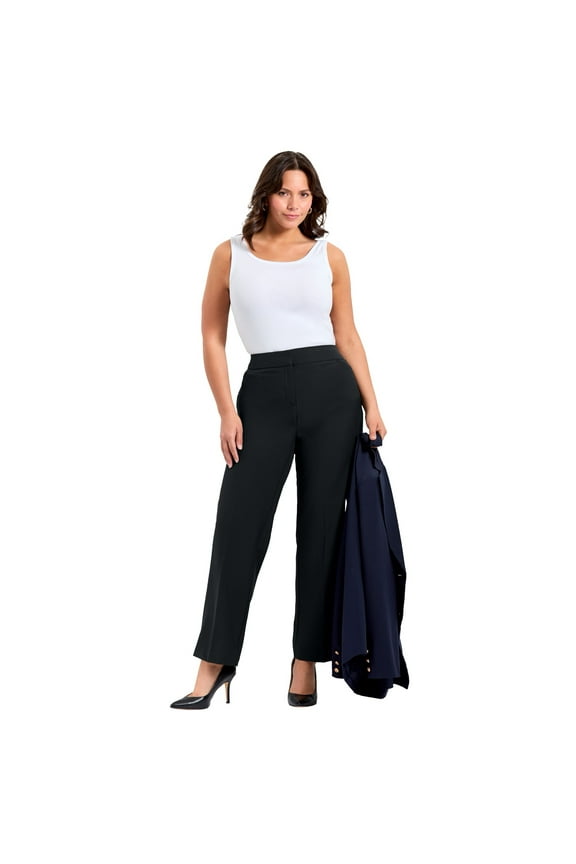 Women's Plus Size Petite Cool Hand Straight Leg Pant