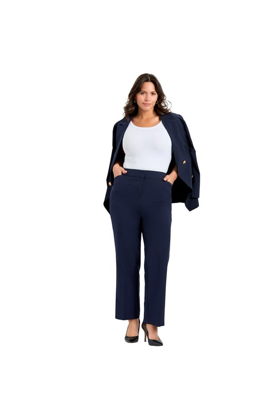 Women's Plus Size Petite Cool Hand Straight Leg Pant