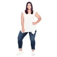 thumbnail image 1 of Avenue Women's Plus Size Tall Denim Girlfriend Stretch Jean, 1 of 2