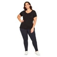 thumbnail image 1 of Avenue Women's Plus Size Petite High Rise Legging, 1 of 2