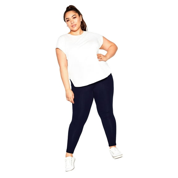 Avenue Women's Plus Size Petite Pima Cotton Pants