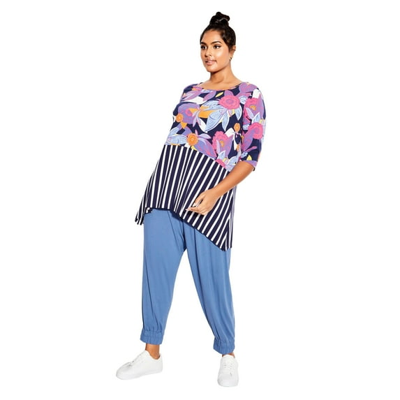 Avenue Women's Plus Size Pia Layered Top