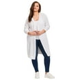 thumbnail image 1 of Avenue Women's Plus Size Pointelle Duster, 1 of 2