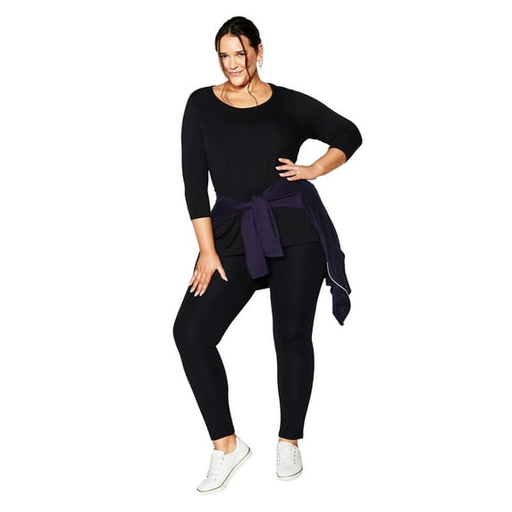 Avenue Women's Plus Size Pull On Ponte Pant