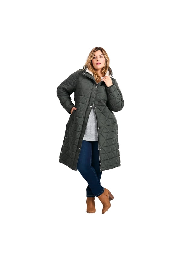 Women's Plus Size Quinn Longline Puffer Jacket