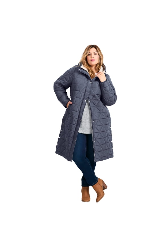 Women's Plus Size Quinn Longline Puffer Jacket