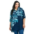 thumbnail image 1 of Avenue Women's Plus Size Rita Placement Print Blouse, 1 of 2