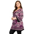 thumbnail image 1 of Avenue Women's Plus Size Scarf Print Tunic, 1 of 2