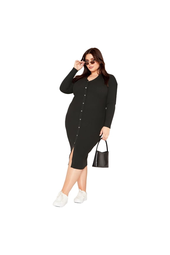 Women's Plus Size Scarlett Rib Dress