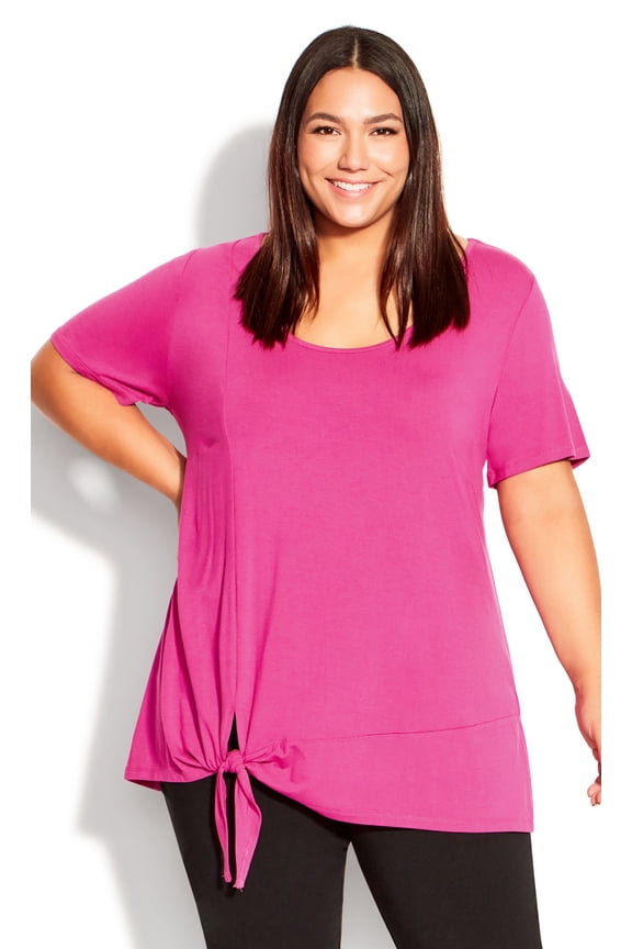 Women's Plus Size Scoop Neckline Short Sleeves Wildside Top, Female