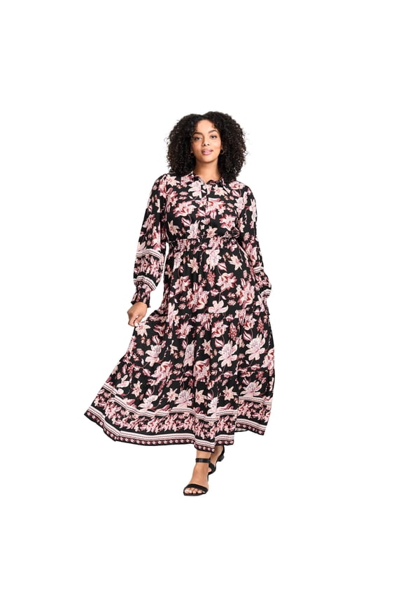 Women's Plus Size Shiloh Tiered Maxi Dress