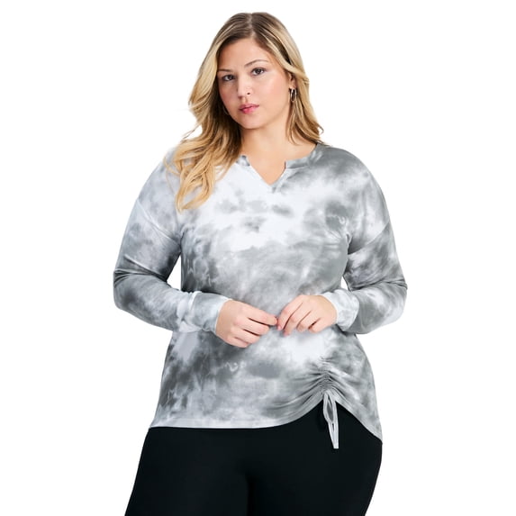 Avenue Women's Plus Size Skylar Tie Dye Hacci Top