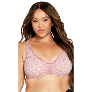 Avenue Women's Plus Size Smooth Caress Print Bra