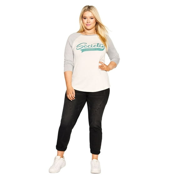 Avenue Women's Plus Size Societie Graphic Tee