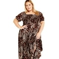 thumbnail image 1 of Avenue Women's Plus Size Sophia Shirred Bodice Maxi Dress, 1 of 2