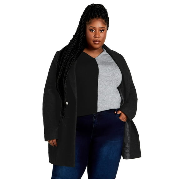 Avenue Women's Plus Size Splice It Sweater