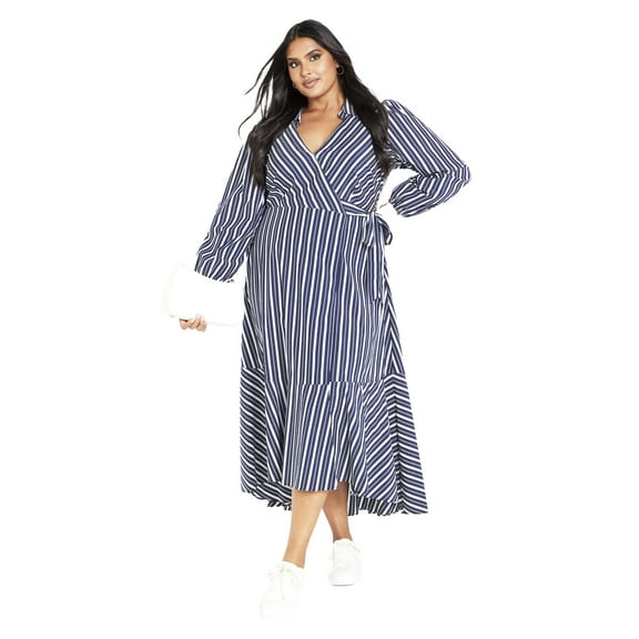 Avenue Women's Plus Size Sue Wrap Dress