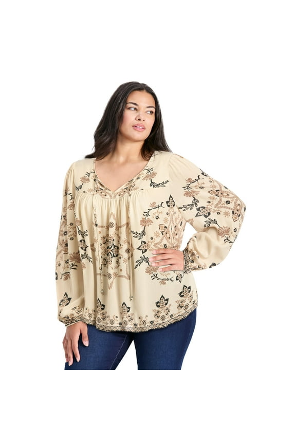 Women's Plus Size Suli Bell Sleeve Top