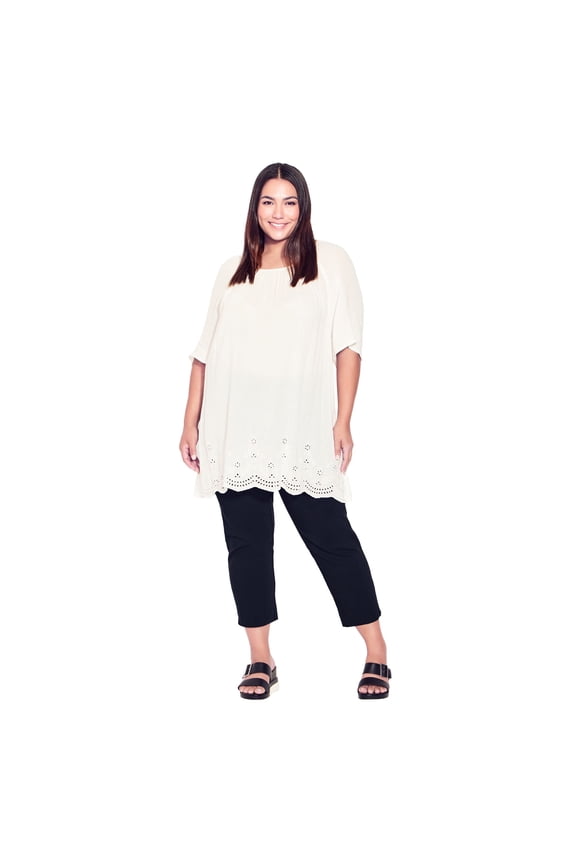 Women's Plus Size Super Stretch Crop Pant