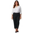 thumbnail image 1 of Avenue Women's Plus Size Super Stretch Straight Ankle Pull-On Pant, 1 of 2