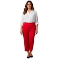 thumbnail image 1 of Avenue Women's Plus Size Super Stretch Straight Ankle Pull-On Pant, 1 of 2