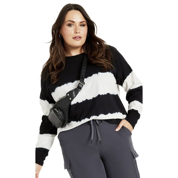 Avenue Women's Plus Size Talia Tie Dye Top