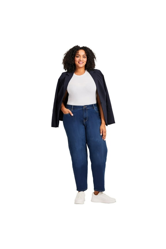 Women's Plus Size Tall Butter Denim Straight Leg Jean