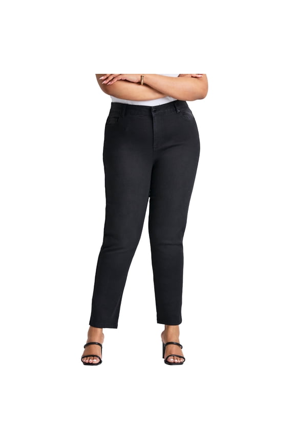 Women's Plus Size Petite Butter Denim Straight Leg Jean