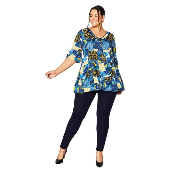 Avenue Women's Plus Size Tall Pull On Ponte Pant