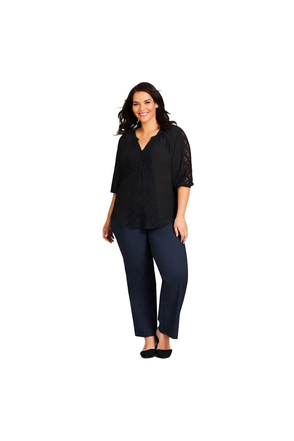 Women's Plus Size Tall Super Stretch Slim Flare Pant