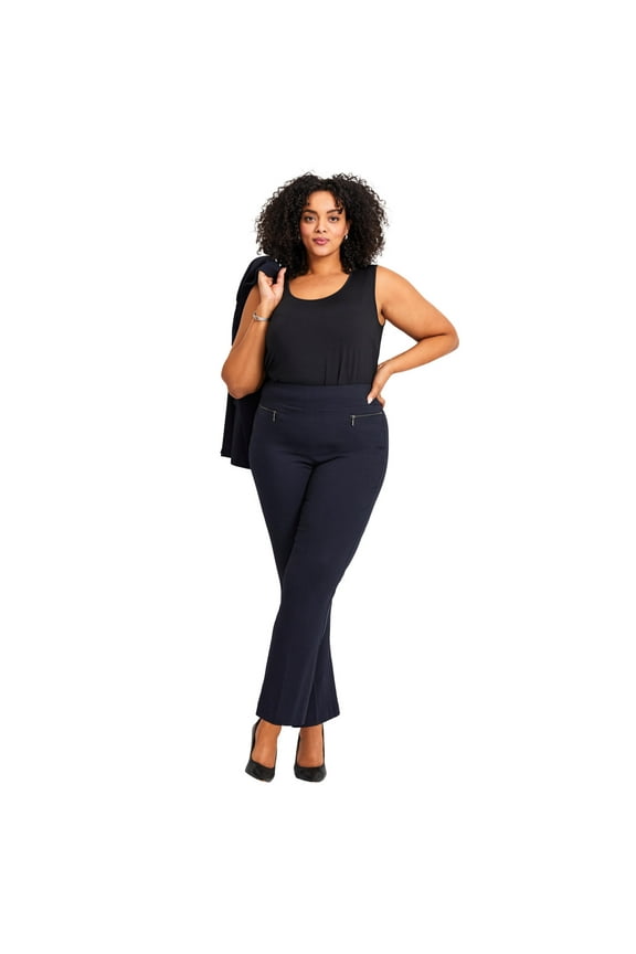 Women's Plus Size Tall Super Stretch Zip Pant