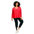 thumbnail image 1 of Avenue Women's Plus Size Taya Essential Top, 1 of 2