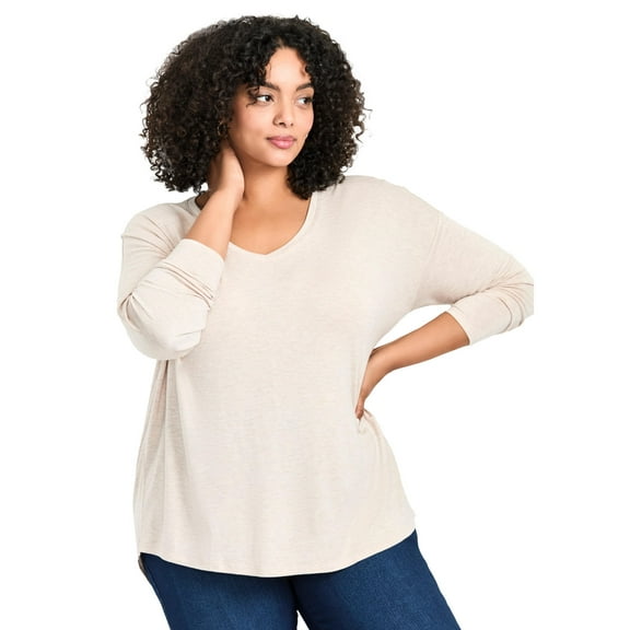 Avenue Women's Plus Size Taya Essential Top