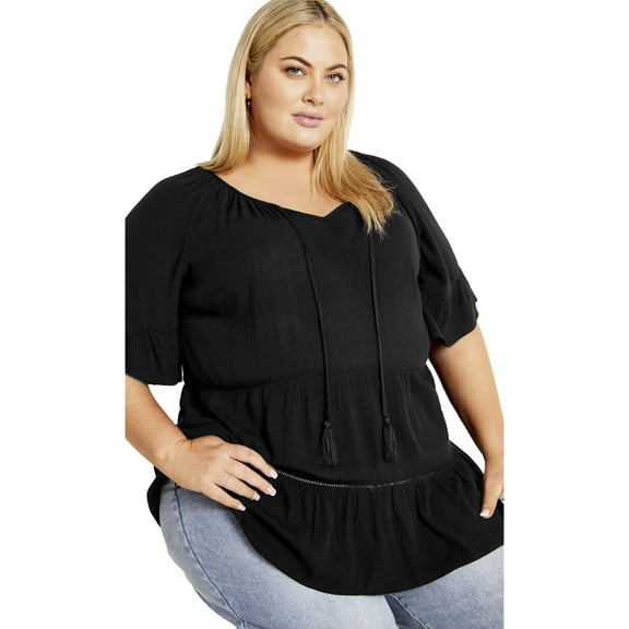 Avenue Women's Plus Size Tess Plain Top