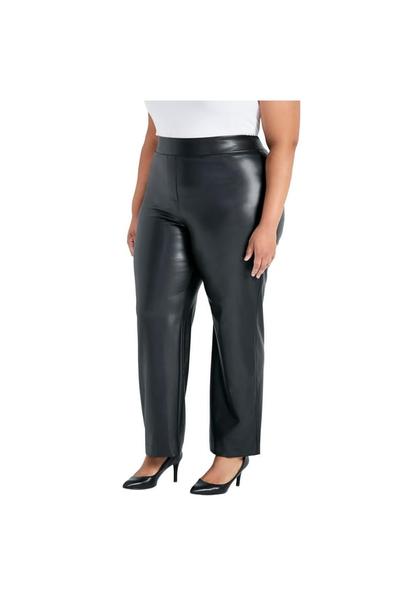 Women's Plus Size Tessa Faux Leather Wide Leg Pant