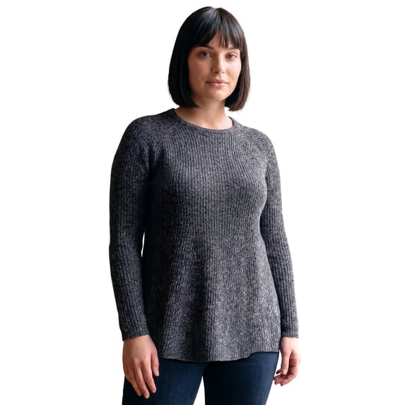 Avenue Women's Plus Size Tia Curved Hem Tunic Sweater