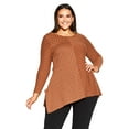 thumbnail image 1 of Avenue Women's Plus Size Tiarne Textured Tunic, 1 of 2
